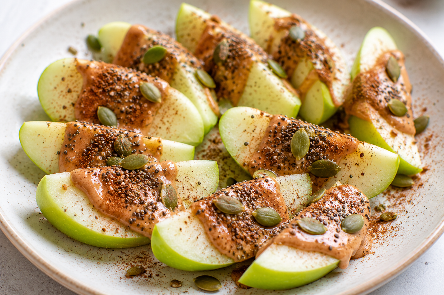 Almond Butter Crunch Apple Slices
