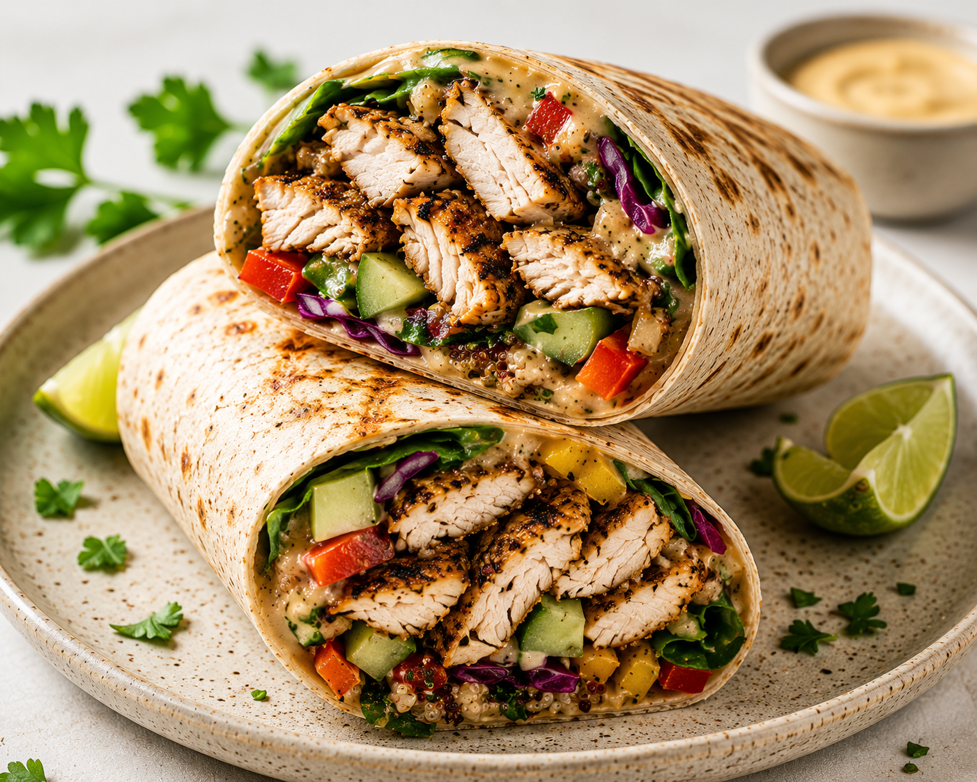 Caribbean Mama Chicken Wrap