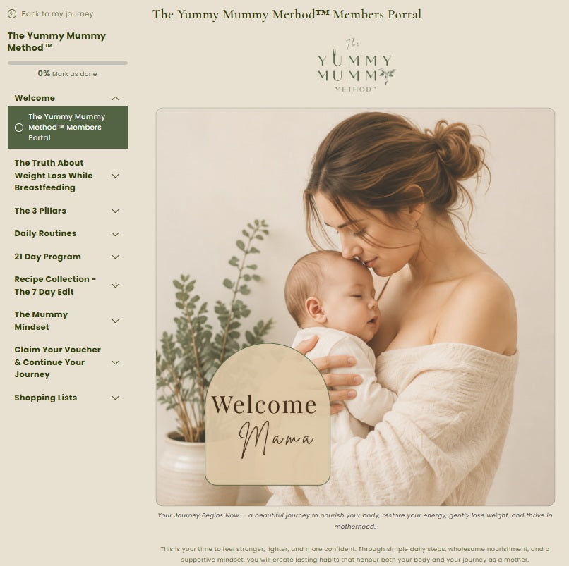 The Yummy Mummy Method™ Member Portal