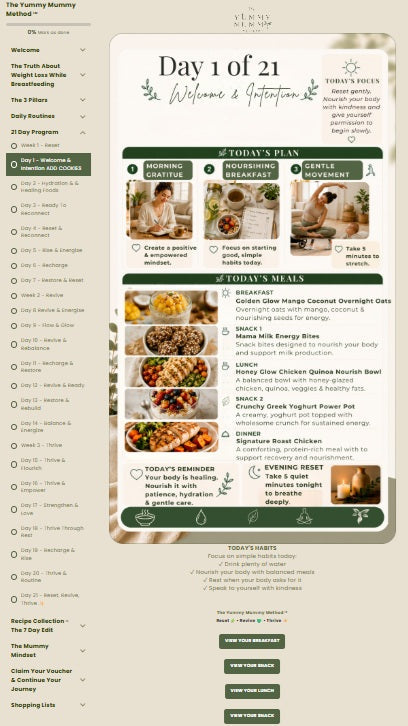 The Yummy Mummy Method™ Member Portal